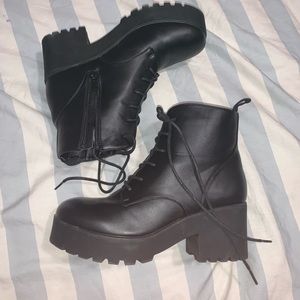 Black wild diva booties